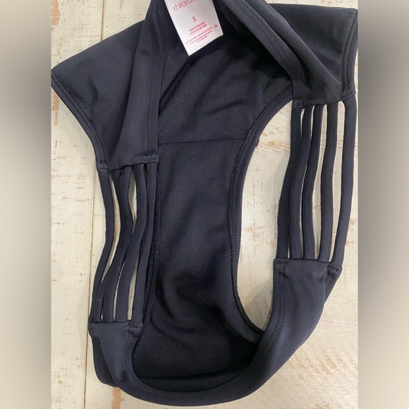Xhilaration Black Bathing Suit Bottoms with cutouts - Picture 5 of 6